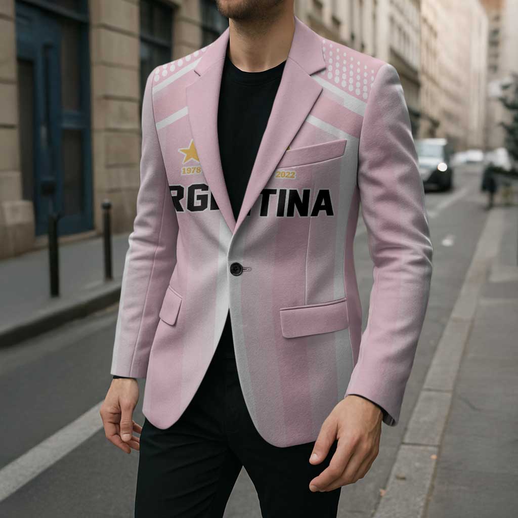 Vamos Argentina WC26 Custom Blazer Vamos Argentina History Champions Pink - Wonder Print Shop
