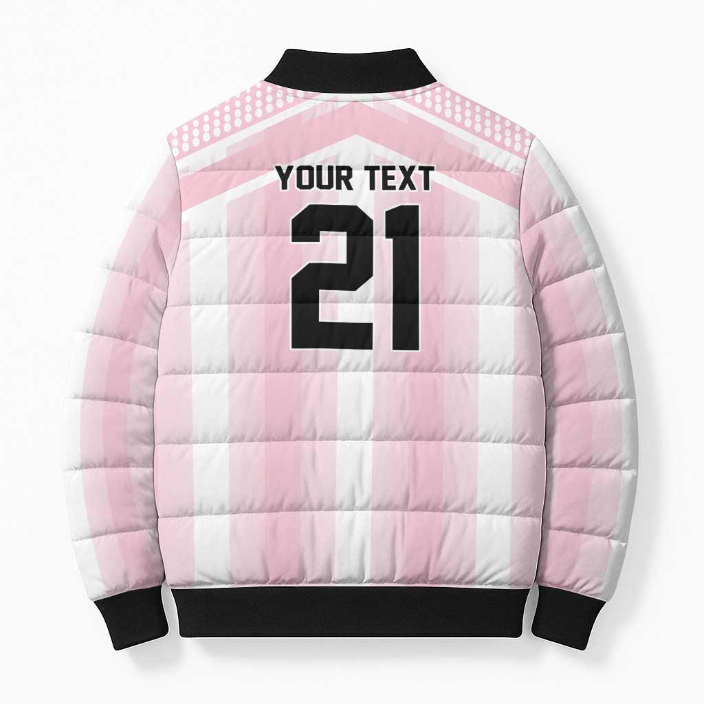 Vamos Argentina WC26 Custom Bomber Puffer Jacket Vamos Argentina History Champions Pink - Wonder Print Shop