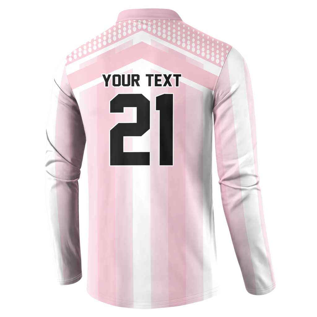 Vamos Argentina WC26 Custom Button Sweatshirt Vamos Argentina History Champions Pink - Wonder Print Shop