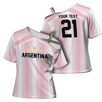 Vamos Argentina WC26 Custom Cross Shoulder Shirt Vamos Argentina History Champions Pink - Wonder Print Shop