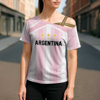 Vamos Argentina WC26 Custom Cross Shoulder Shirt Vamos Argentina History Champions Pink - Wonder Print Shop