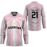 Vamos Argentina WC26 Custom Hockey Jersey Vamos Argentina History Champions Pink - Wonder Print Shop