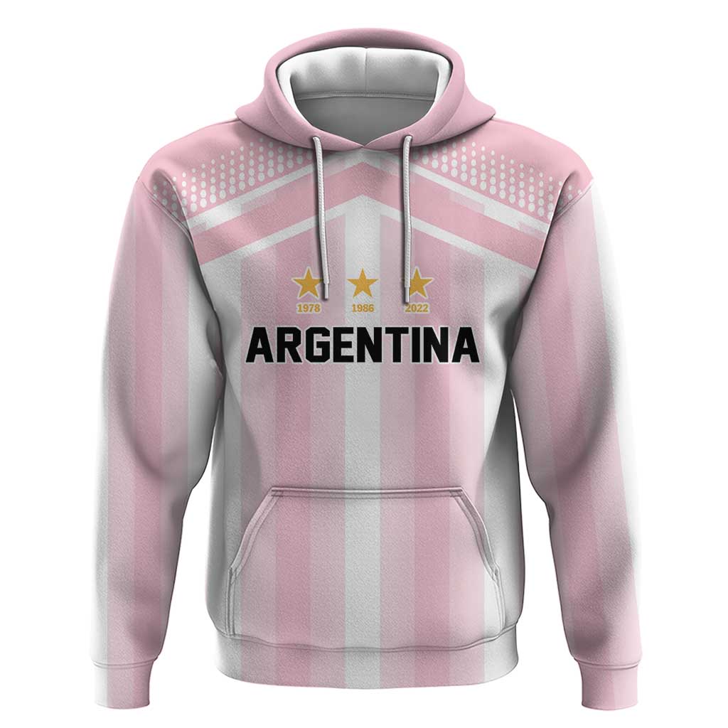 Vamos Argentina WC26 Custom Hoodie Vamos Argentina History Champions Pink - Wonder Print Shop