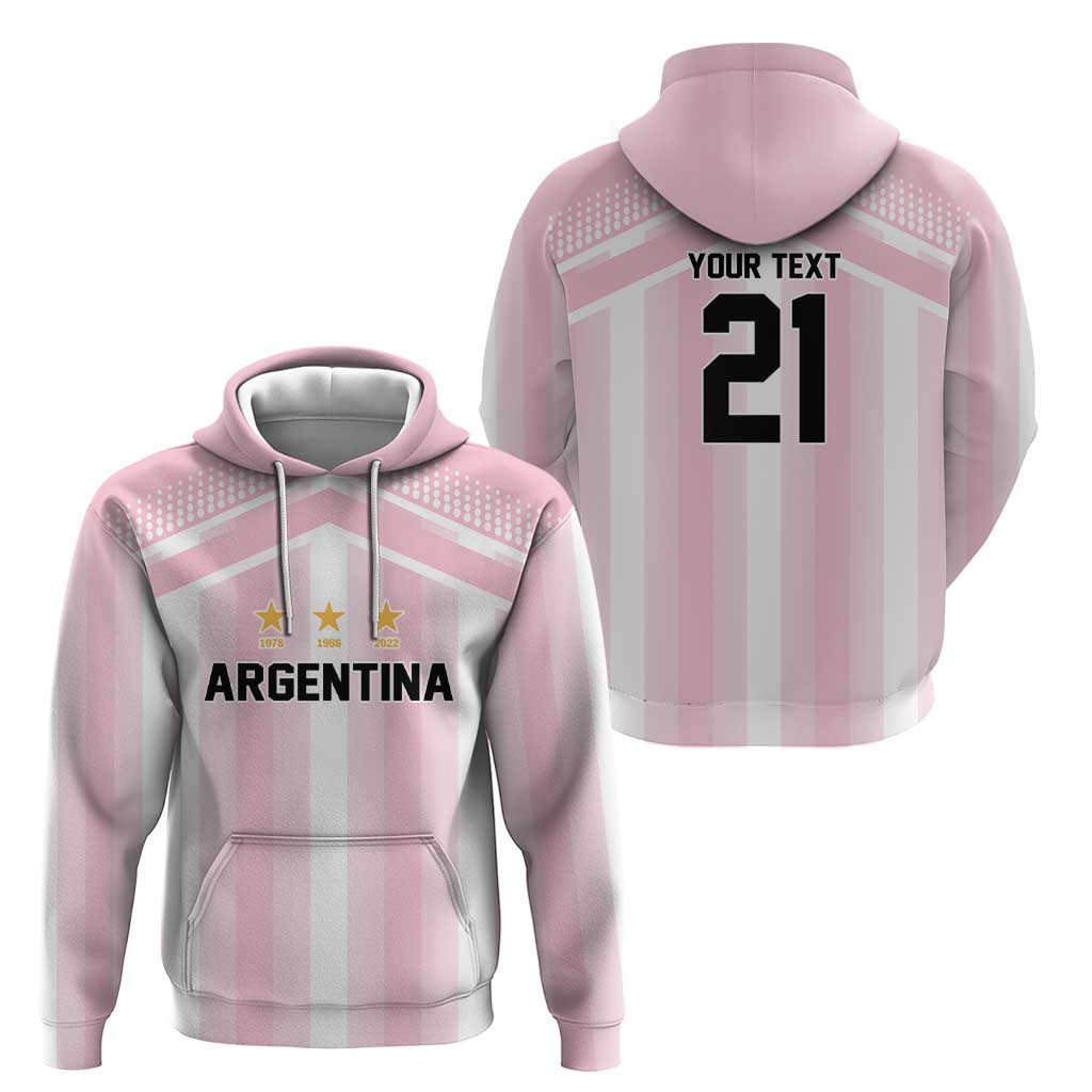 Vamos Argentina WC26 Custom Hoodie Vamos Argentina History Champions Pink - Wonder Print Shop