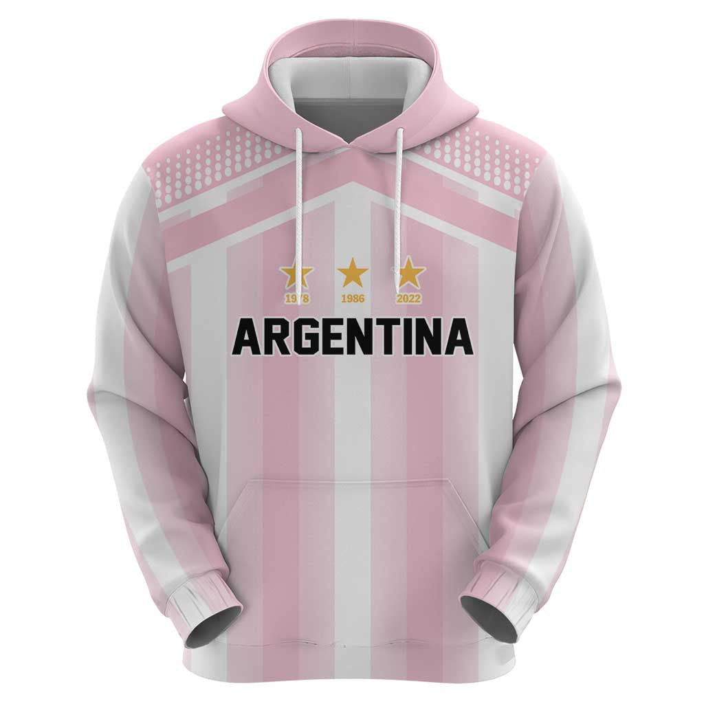 Vamos Argentina WC26 Custom Hoodie Vamos Argentina History Champions Pink - Wonder Print Shop