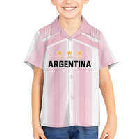 Vamos Argentina WC26 Custom Kid Hawaiian Shirt Vamos Argentina History Champions Pink - Wonder Print Shop