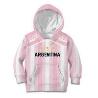 Vamos Argentina WC26 Custom Kid Hoodie Vamos Argentina History Champions Pink - Wonder Print Shop