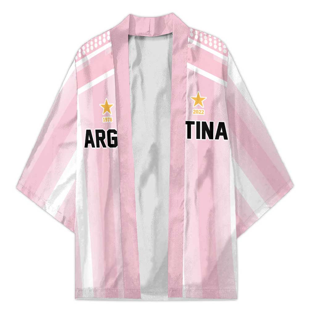 Vamos Argentina WC26 Custom Kimono Vamos Argentina History Champions Pink - Wonder Print Shop