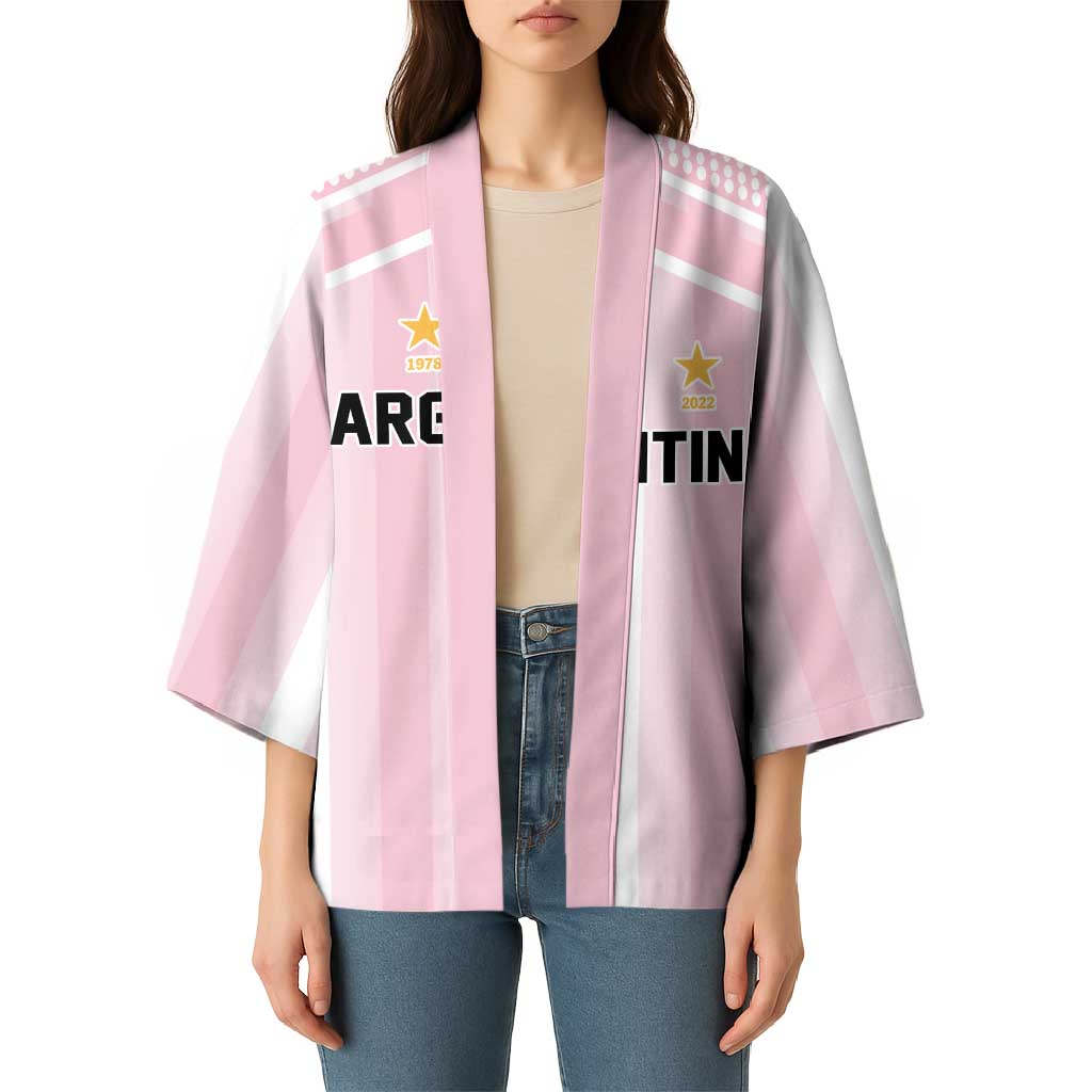 Vamos Argentina WC26 Custom Kimono Vamos Argentina History Champions Pink - Wonder Print Shop