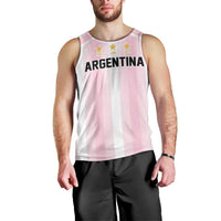 Vamos Argentina WC26 Custom Men Tank Top Vamos Argentina History Champions Pink - Wonder Print Shop