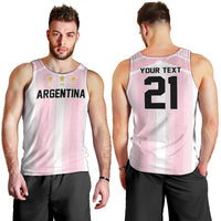 Vamos Argentina WC26 Custom Men Tank Top Vamos Argentina History Champions Pink - Wonder Print Shop