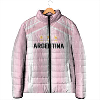Vamos Argentina WC26 Custom Padded Jacket Vamos Argentina History Champions Pink - Wonder Print Shop