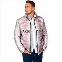 Vamos Argentina WC26 Custom Padded Jacket Vamos Argentina History Champions Pink - Wonder Print Shop