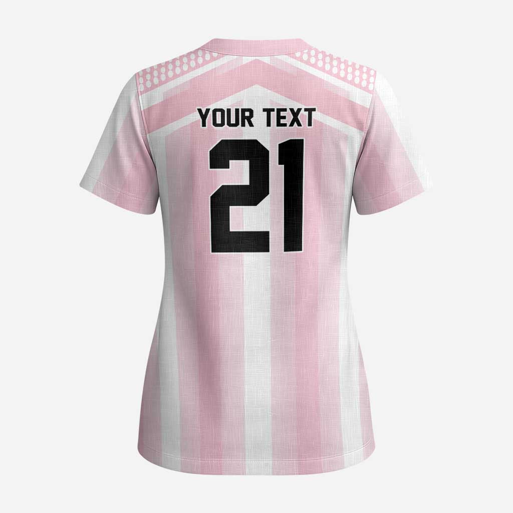 Vamos Argentina WC26 Custom Scrub Top Vamos Argentina History Champions Pink - Wonder Print Shop
