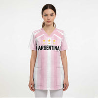 Vamos Argentina WC26 Custom Scrub Top Vamos Argentina History Champions Pink - Wonder Print Shop