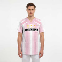 Vamos Argentina WC26 Custom Scrub Top Vamos Argentina History Champions Pink - Wonder Print Shop