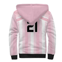 Vamos Argentina WC26 Custom Sherpa Hoodie Vamos Argentina History Champions Pink - Wonder Print Shop
