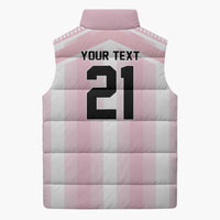 Vamos Argentina WC26 Custom Sleeveless Puffer Jacket Vamos Argentina History Champions Pink - Wonder Print Shop