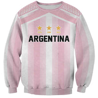Vamos Argentina WC26 Custom Sweatshirt Vamos Argentina History Champions Pink - Wonder Print Shop