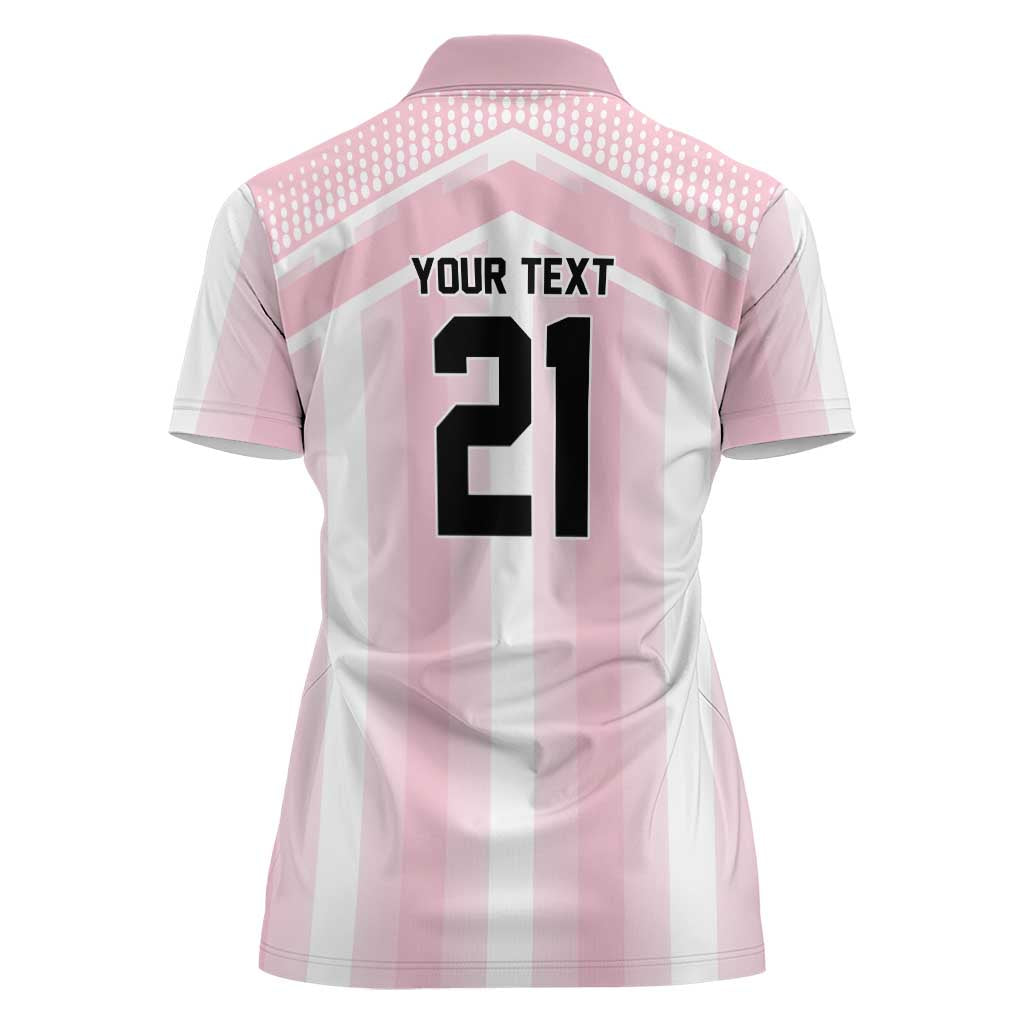 Vamos Argentina WC26 Custom Women Polo Shirt Vamos Argentina History Champions Pink - Wonder Print Shop