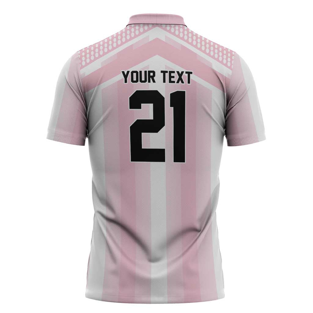 Vamos Argentina WC26 Custom Zipper Polo Shirt Vamos Argentina History Champions Pink - Wonder Print Shop