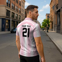 Vamos Argentina WC26 Custom Zipper Polo Shirt Vamos Argentina History Champions Pink - Wonder Print Shop