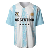World Football 2026 Argentina Custom Baseball Jersey Past Champions Future Legends Blue - Wonder Print Shop