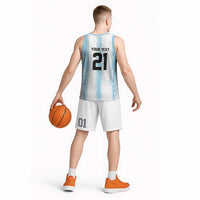 World Football 2026 Argentina Custom Basketball Jersey Past Champions Future Legends Blue - Wonder Print Shop