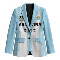 World Football 2026 Argentina Custom Blazer Past Champions Future Legends Blue - Wonder Print Shop