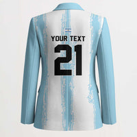 World Football 2026 Argentina Custom Blazer Past Champions Future Legends Blue - Wonder Print Shop