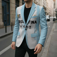World Football 2026 Argentina Custom Blazer Past Champions Future Legends Blue - Wonder Print Shop