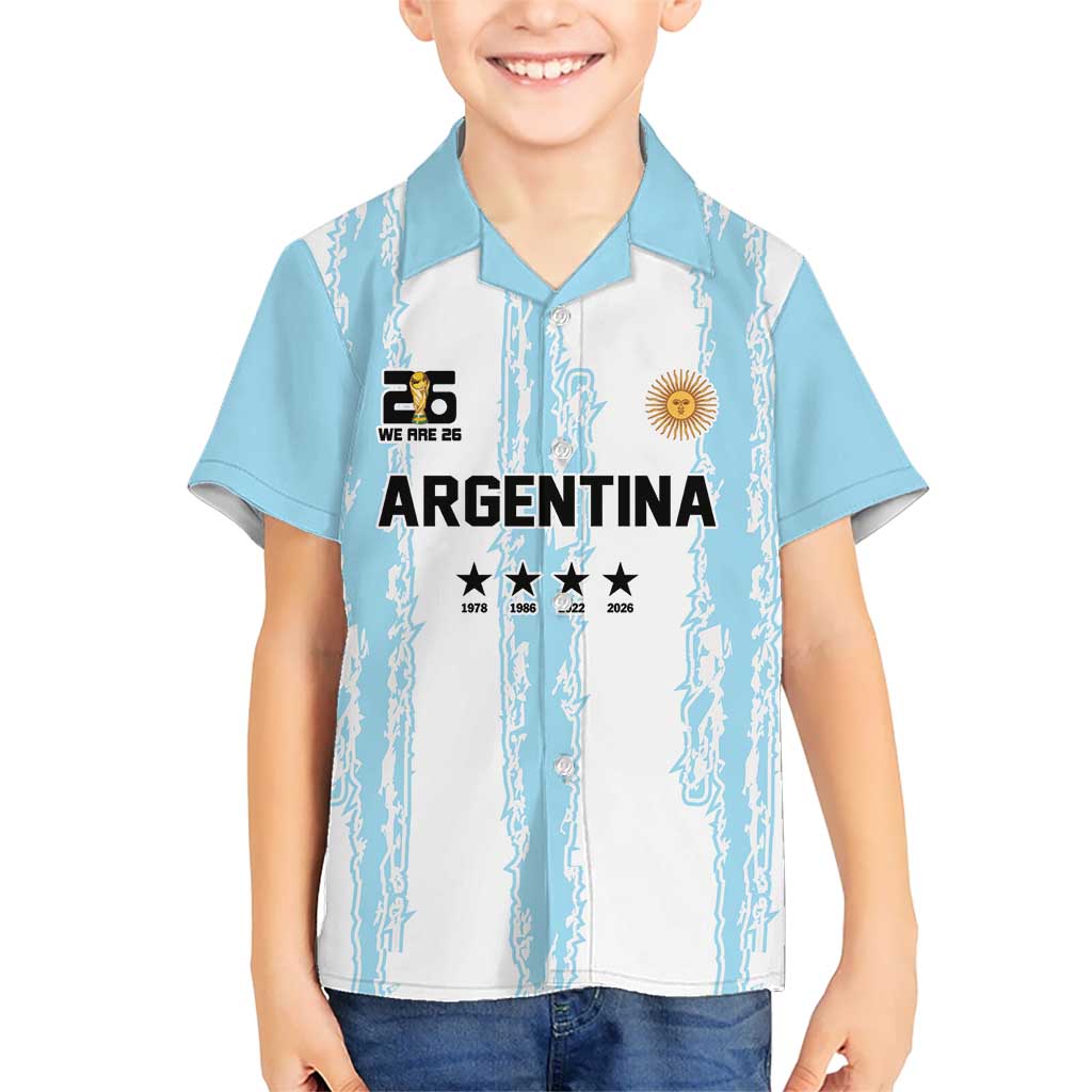 World Football 2026 Argentina Custom Hawaiian Shirt Past Champions Future Legends Blue - Wonder Print Shop
