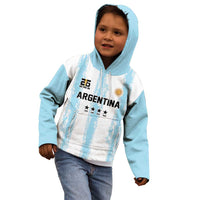 World Football 2026 Argentina Custom Kid Hoodie Past Champions Future Legends Blue - Wonder Print Shop