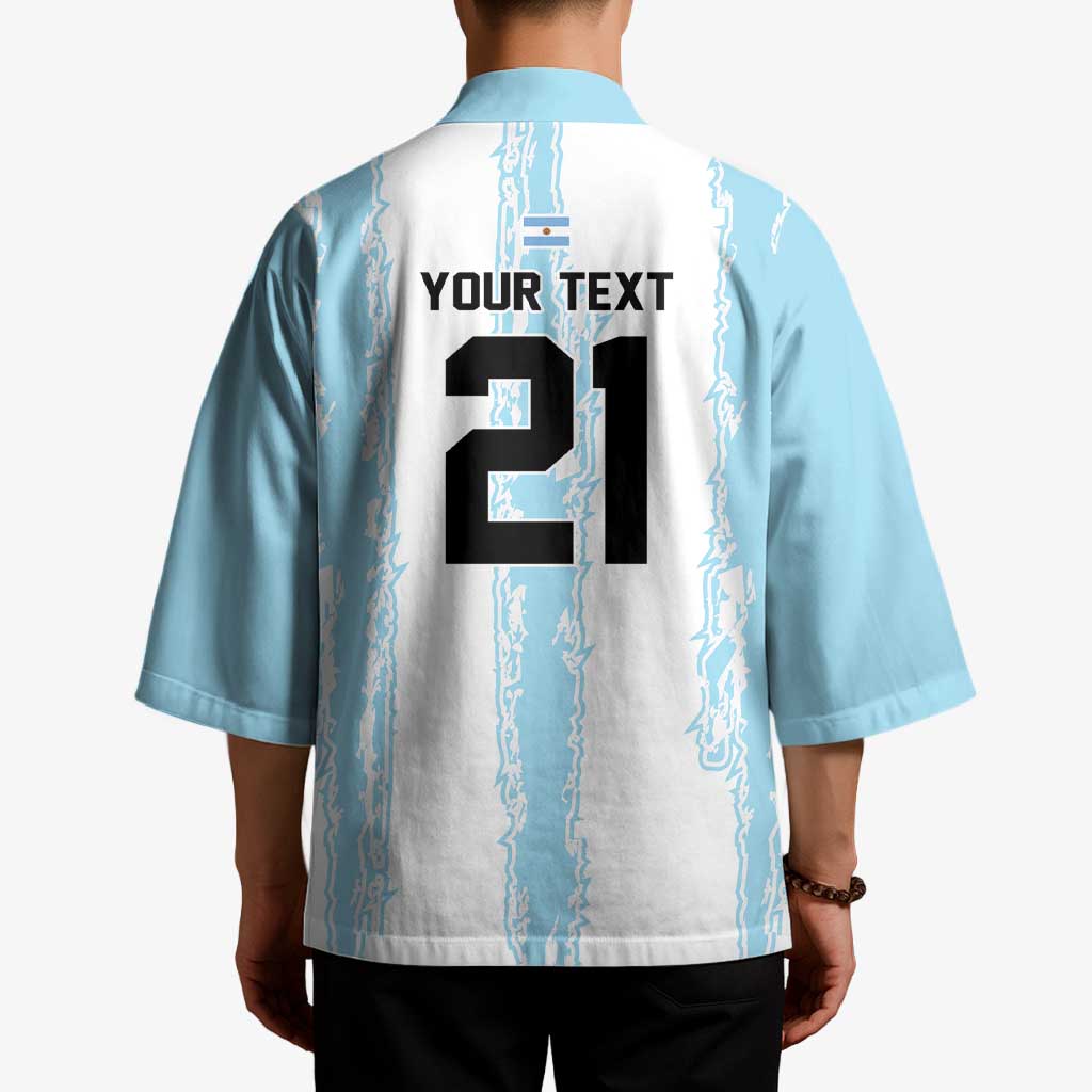 World Football 2026 Argentina Custom Kimono Past Champions Future Legends Blue - Wonder Print Shop