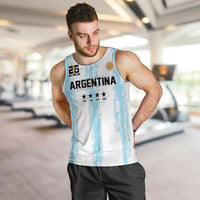 World Football 2026 Argentina Custom Men Tank Top Past Champions Future Legends Blue - Wonder Print Shop