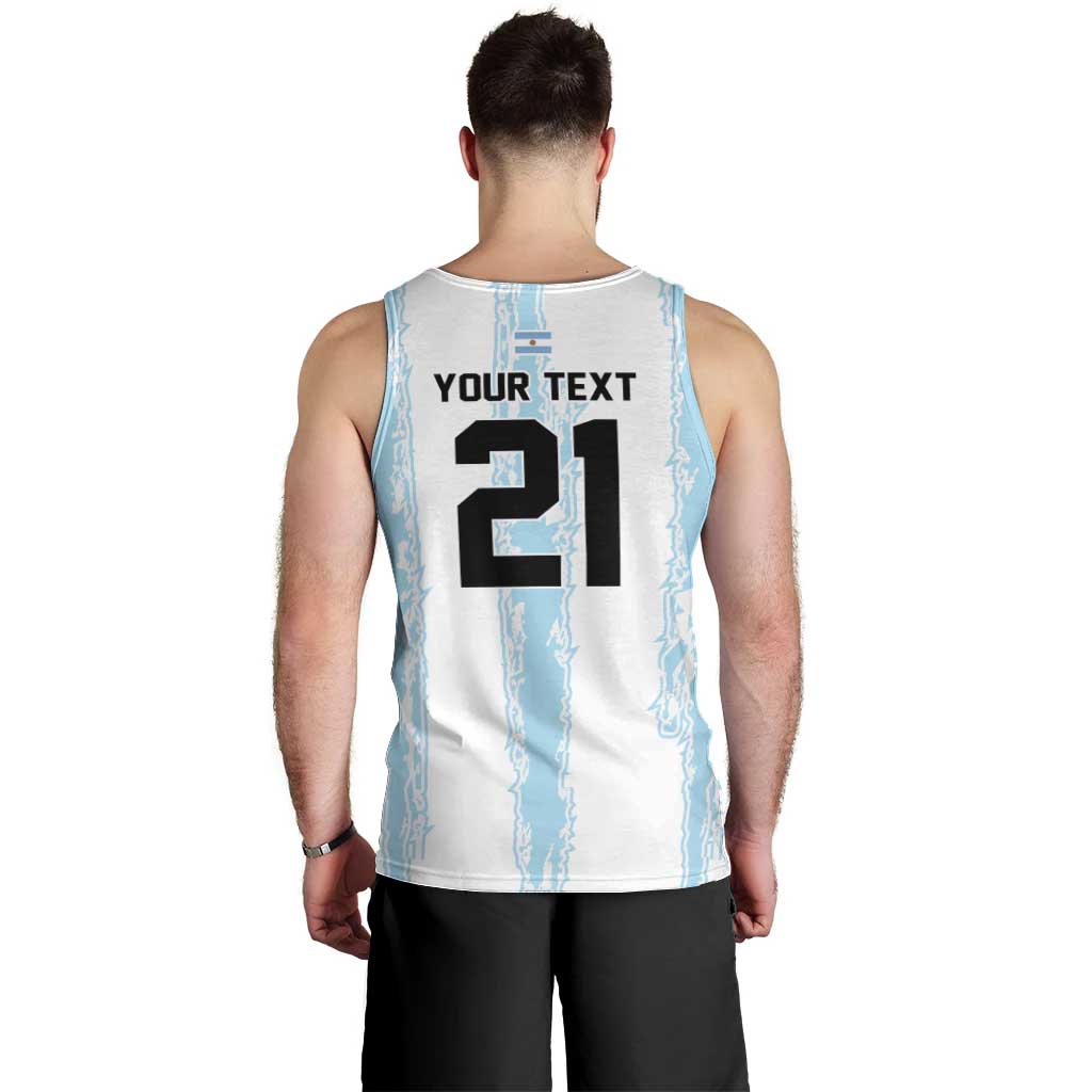 World Football 2026 Argentina Custom Men Tank Top Past Champions Future Legends Blue - Wonder Print Shop