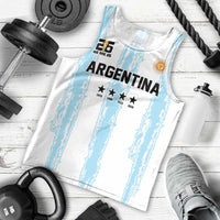 World Football 2026 Argentina Custom Men Tank Top Past Champions Future Legends Blue - Wonder Print Shop