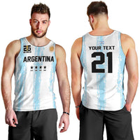 World Football 2026 Argentina Custom Men Tank Top Past Champions Future Legends Blue - Wonder Print Shop