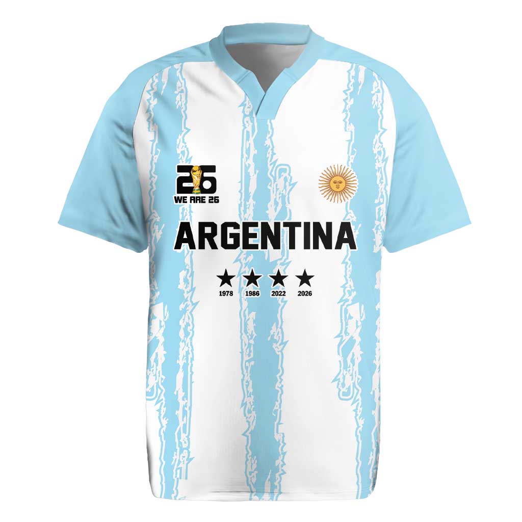 World Football 2026 Argentina Custom Rugby Jersey Past Champions Future Legends Blue - Wonder Print Shop