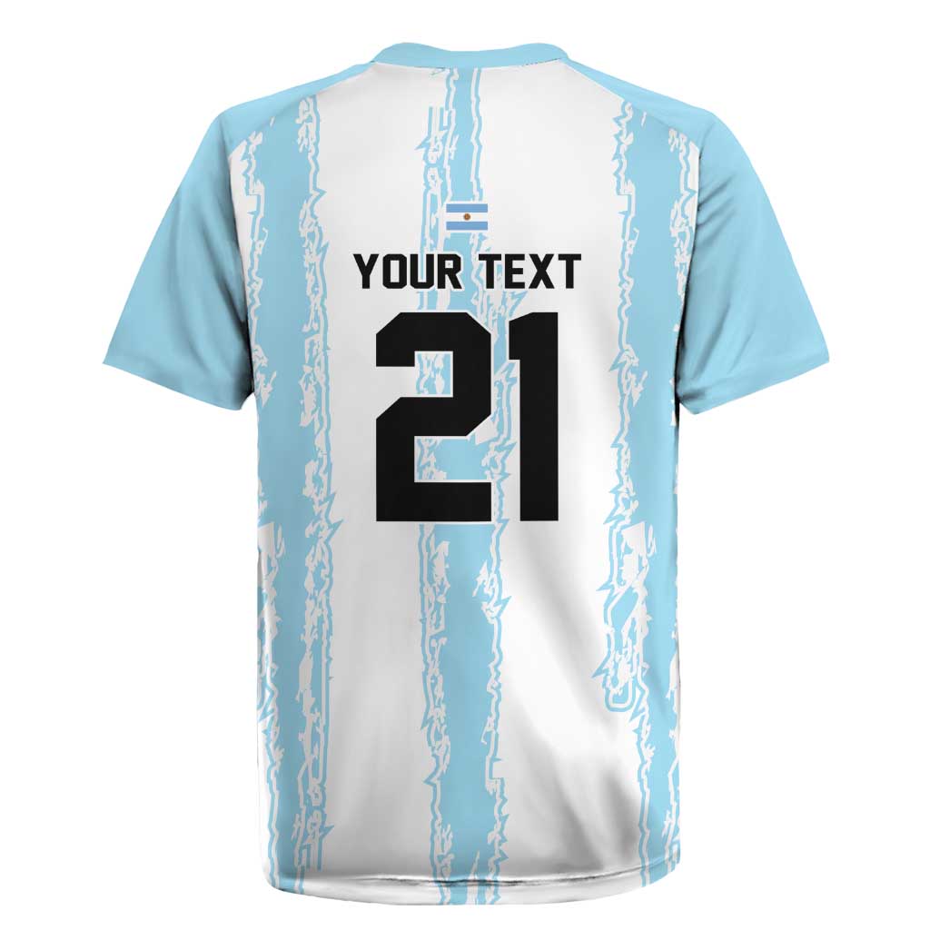 World Football 2026 Argentina Custom Rugby Jersey Past Champions Future Legends Blue - Wonder Print Shop