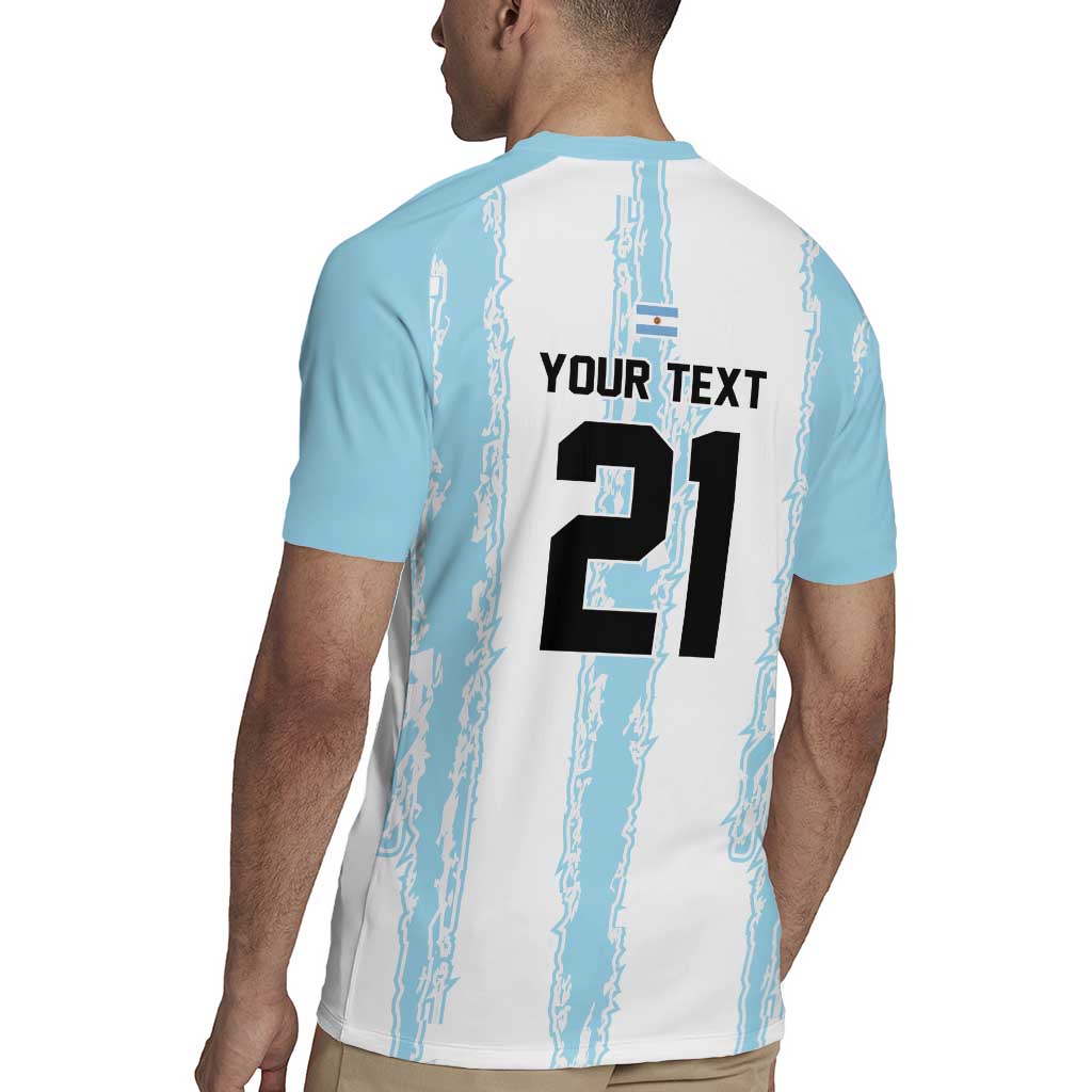 World Football 2026 Argentina Custom Rugby Jersey Past Champions Future Legends Blue - Wonder Print Shop