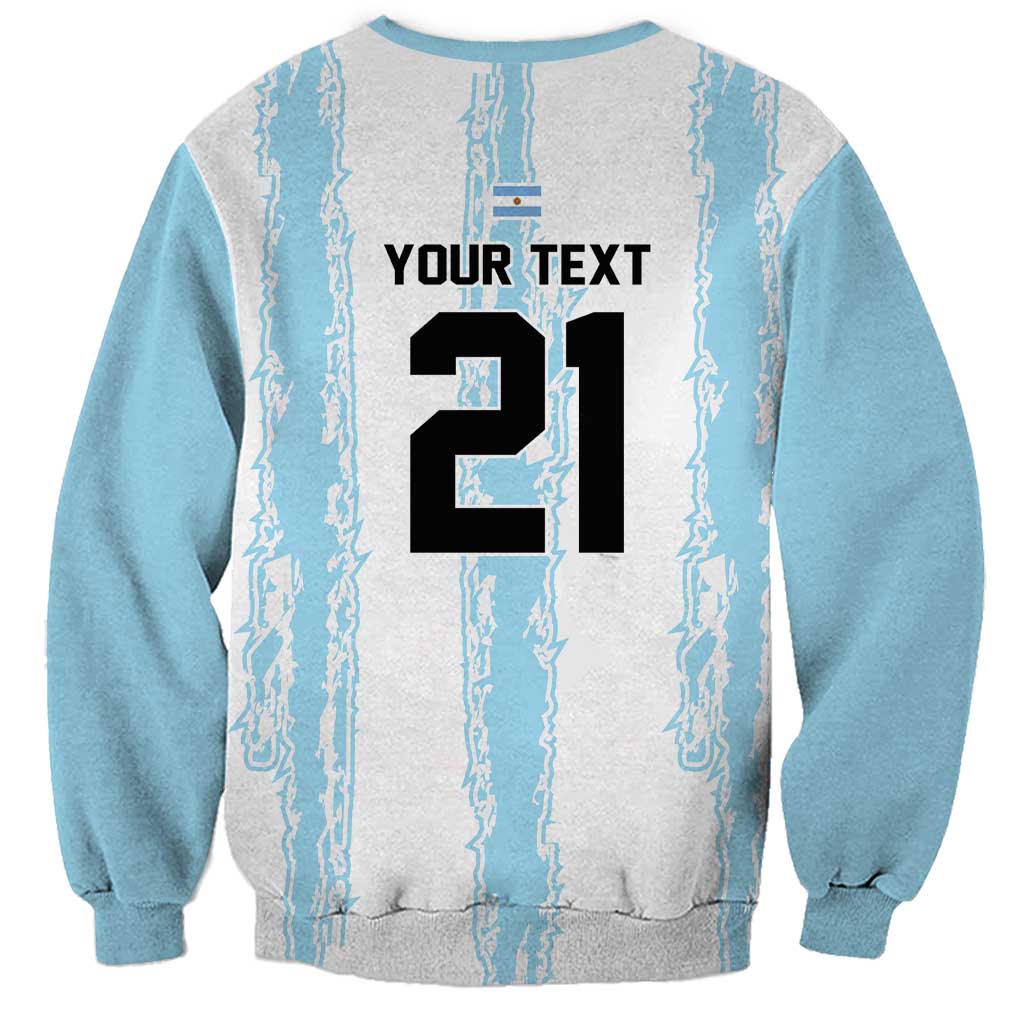 World Football 2026 Argentina Custom Sweatshirt Past Champions Future Legends Blue - Wonder Print Shop