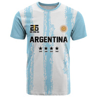 World Football 2026 Argentina Custom T Shirt Past Champions Future Legends Blue - Wonder Print Shop