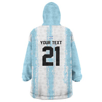 World Football 2026 Argentina Custom Wearable Blanket Hoodie Past Champions Future Legends Blue - Wonder Print Shop