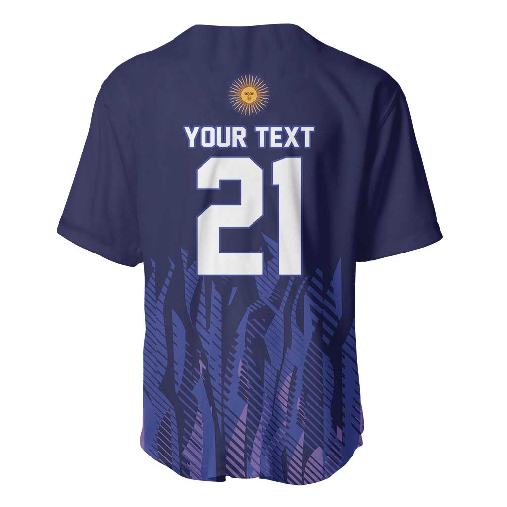 World Football 2026 Argentina Custom Baseball Jersey Past Champions Future Legends Purple - Wonder Print Shop