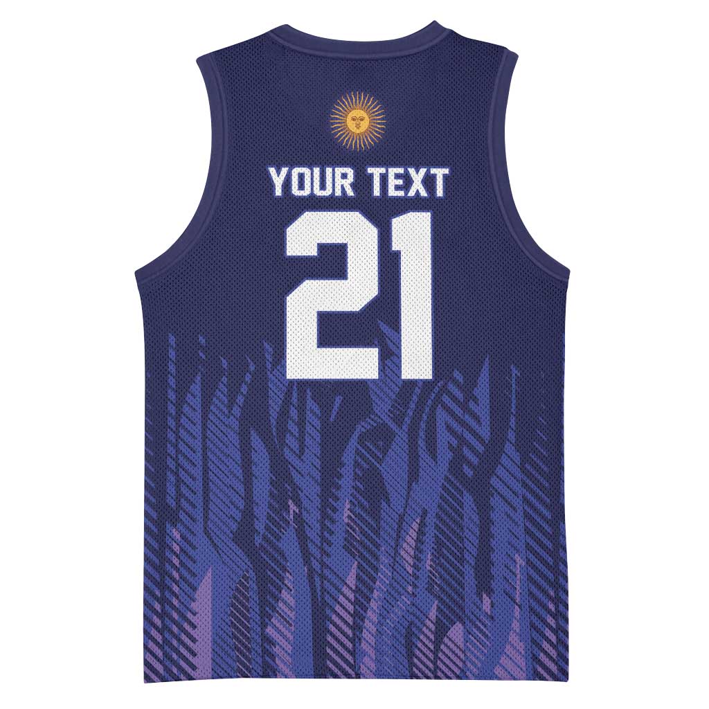 World Football 2026 Argentina Custom Basketball Jersey Past Champions Future Legends Purple - Wonder Print Shop