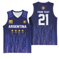 World Football 2026 Argentina Custom Basketball Jersey Past Champions Future Legends Purple - Wonder Print Shop