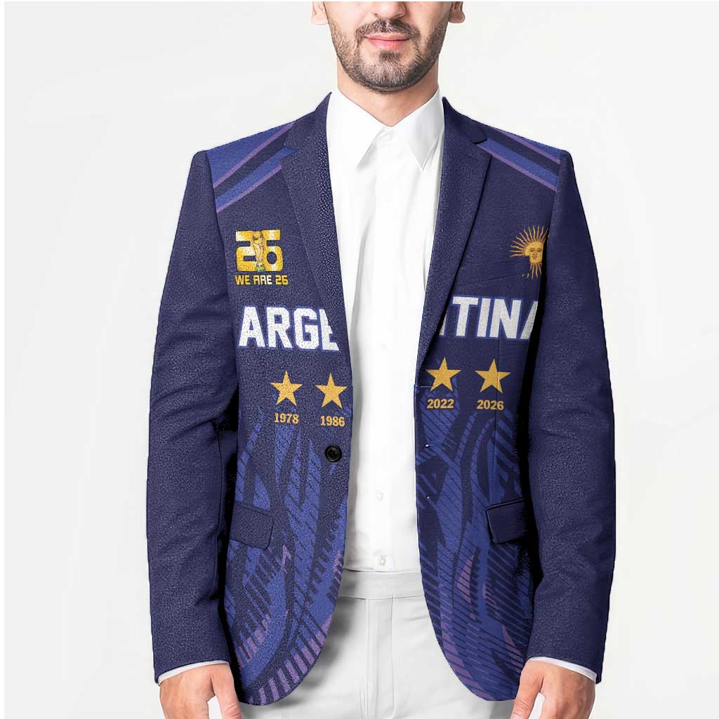 World Football 2026 Argentina Custom Blazer Past Champions Future Legends Purple - Wonder Print Shop