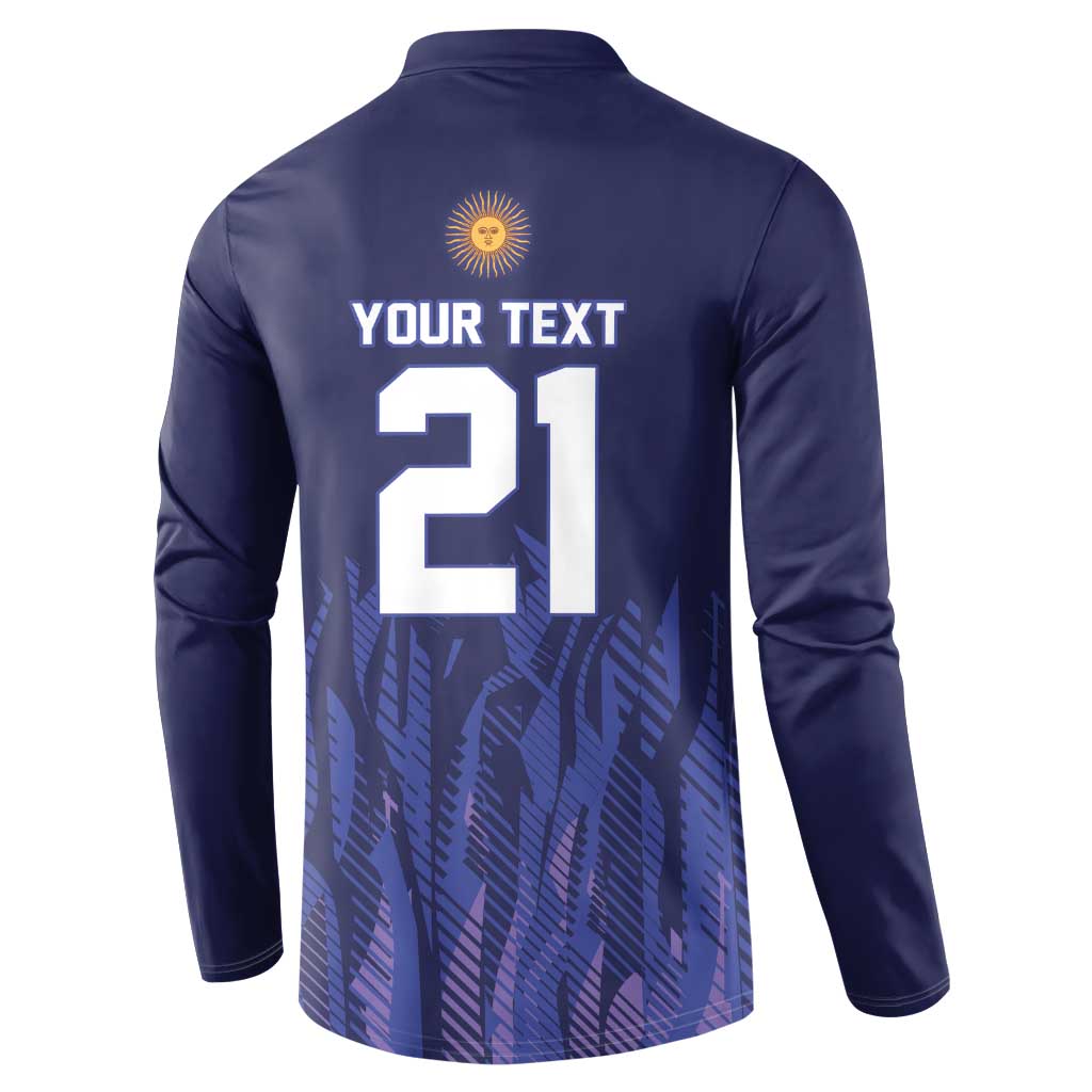 World Football 2026 Argentina Custom Button Sweatshirt Past Champions Future Legends Purple - Wonder Print Shop