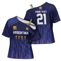World Football 2026 Argentina Custom Cross Shoulder Shirt Past Champions Future Legends Purple - Wonder Print Shop